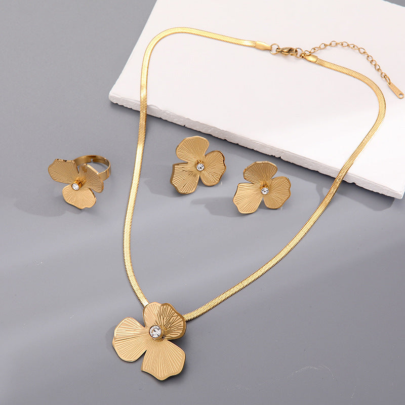 Water drop bracelet  necklace  ear hook ring