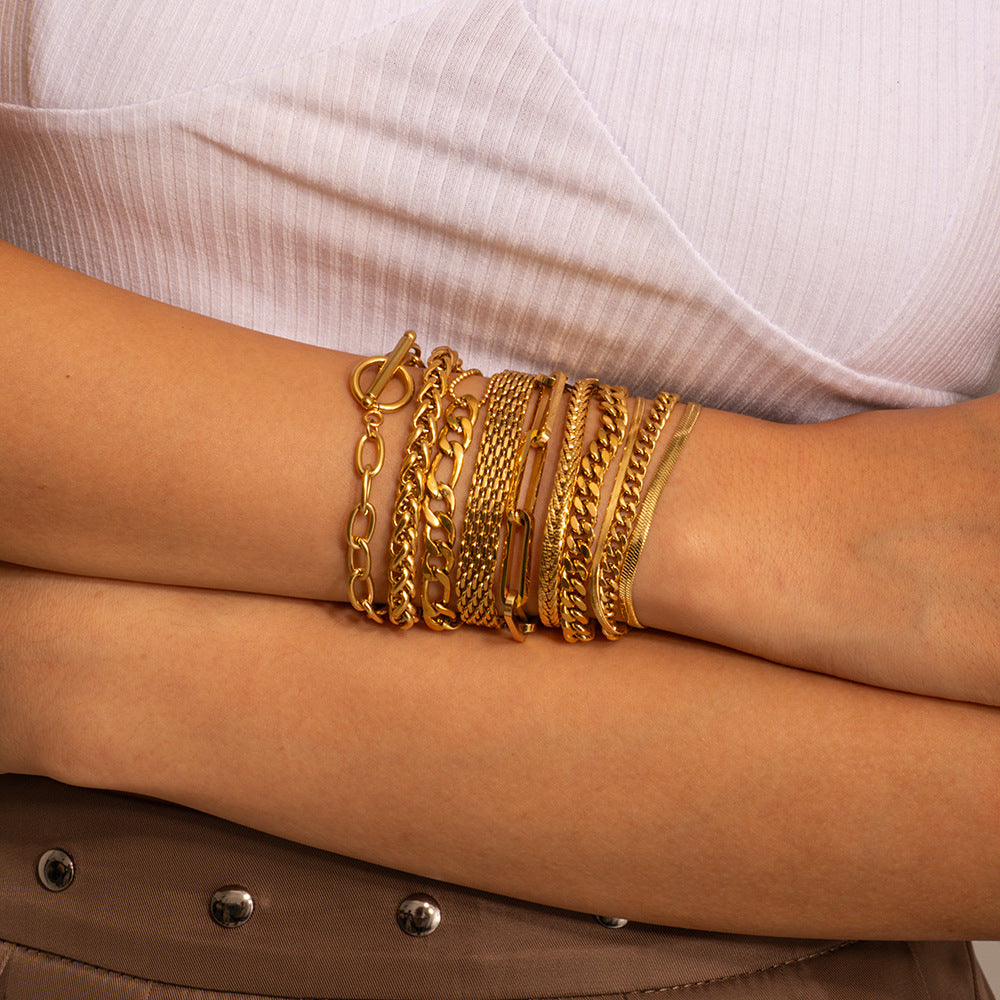 Electroplated Stainless Steel Bracelet