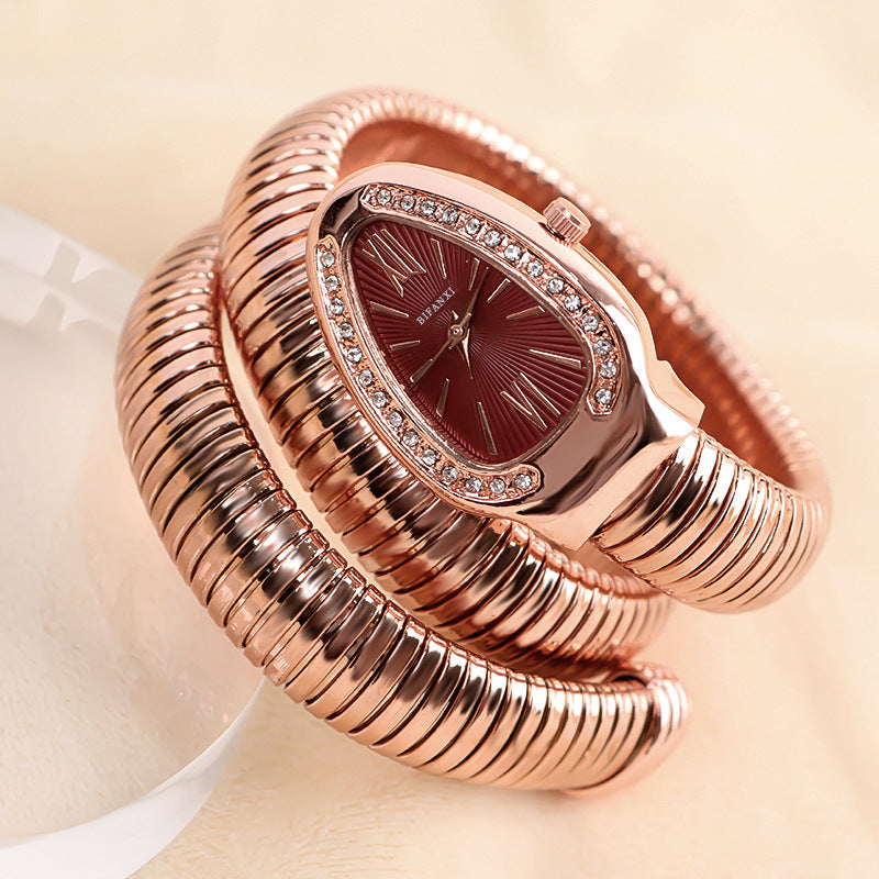 Fashion Snake Bracelet Quartz Watch