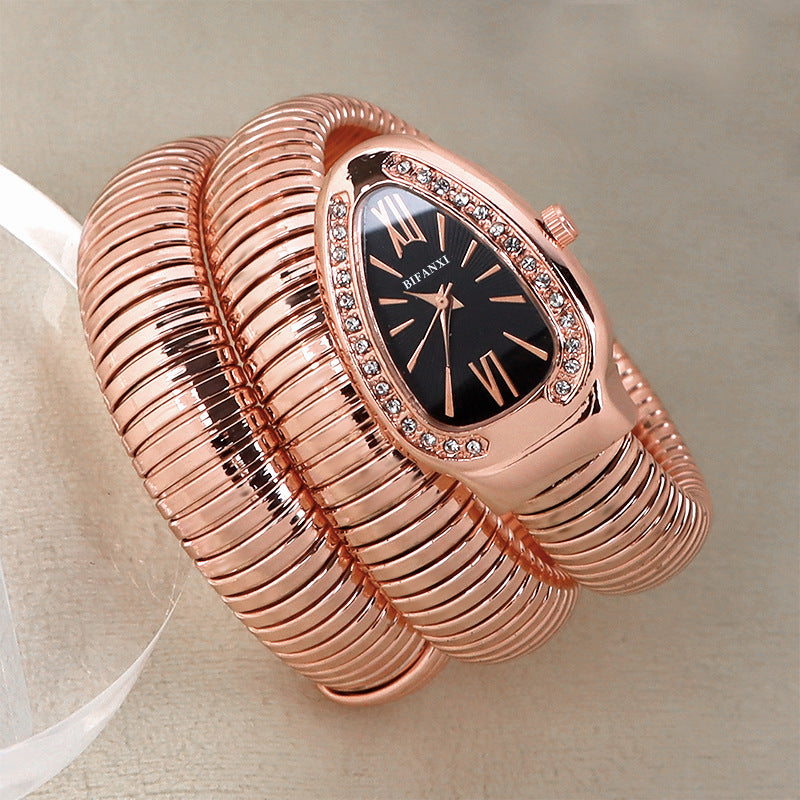 Fashion Snake Bracelet Quartz Watch