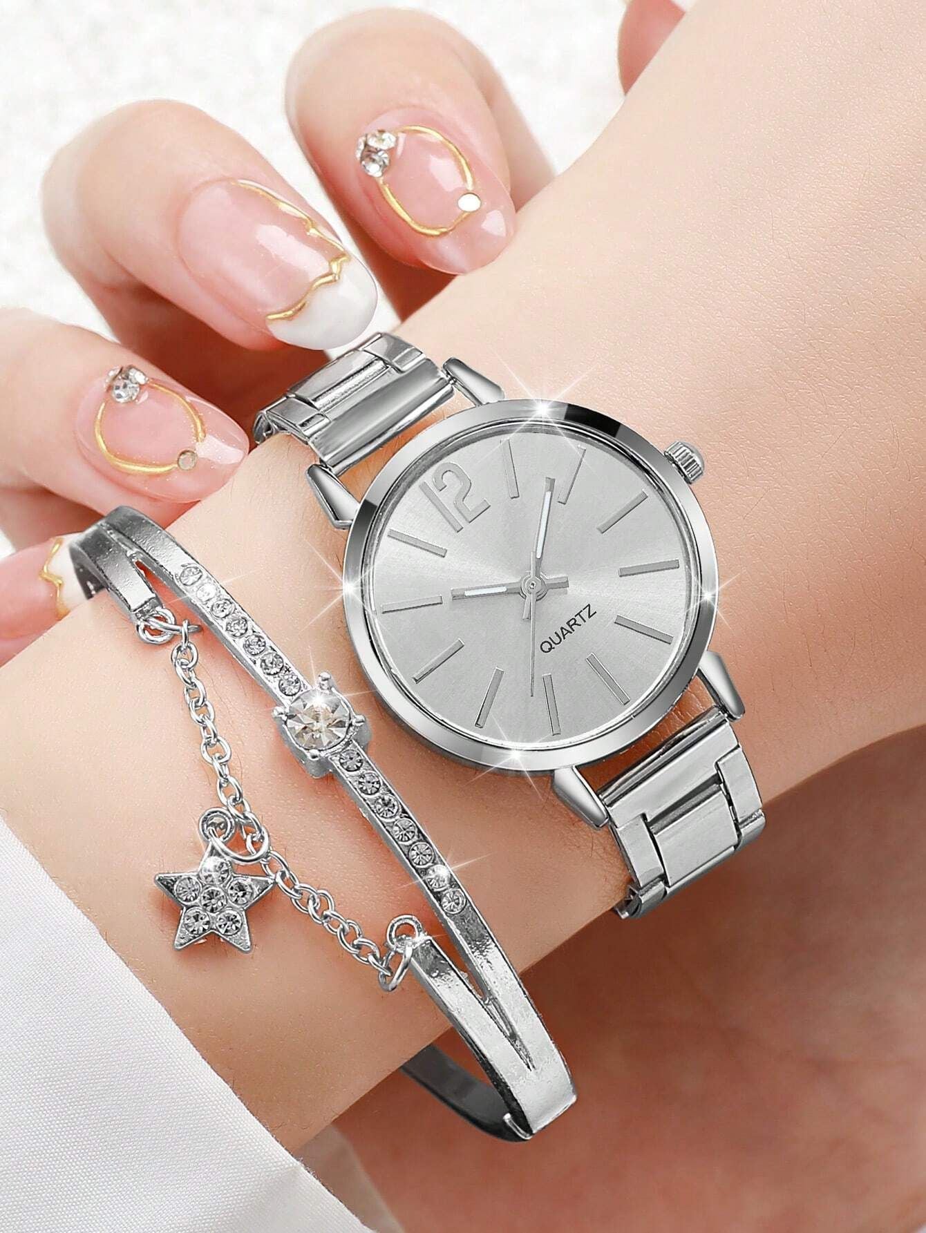 High-quality steel bracelet ladies' watch