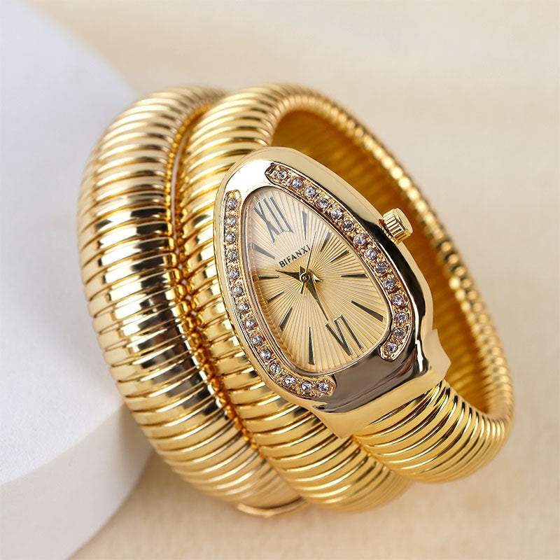 Fashion Snake Bracelet Quartz Watch