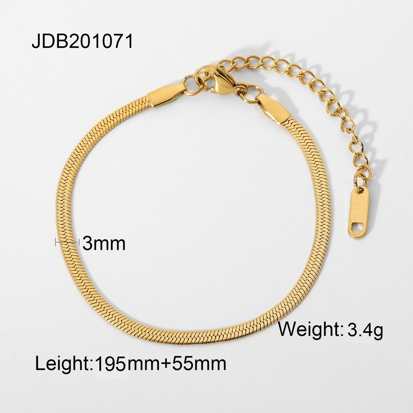 Electroplated Stainless Steel Bracelet