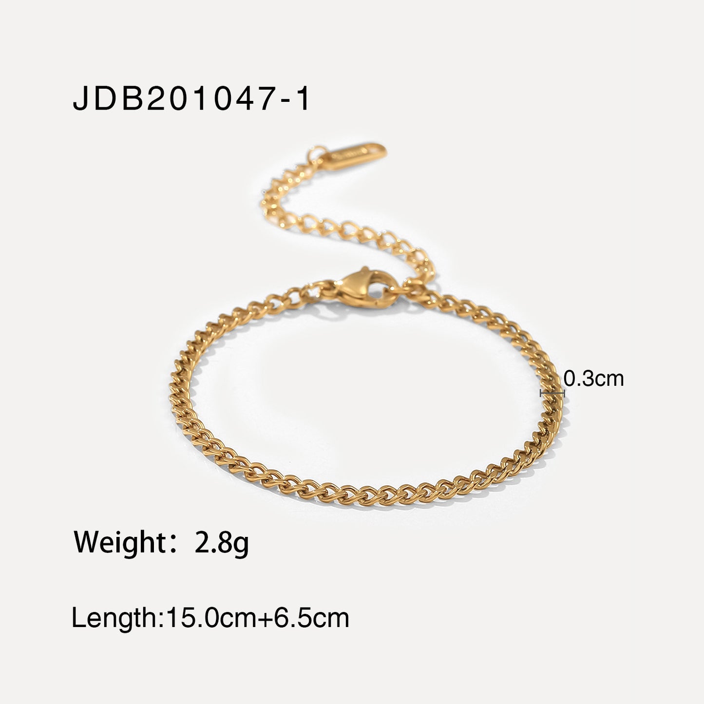 Electroplated Stainless Steel Bracelet