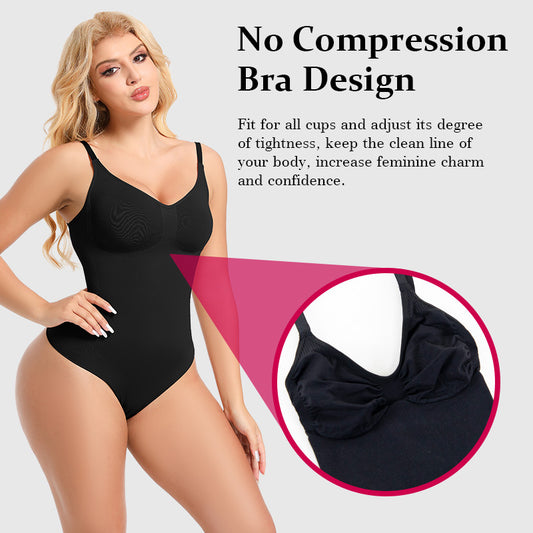 Women's Nylon Shaping Bodysuit with Tummy Control