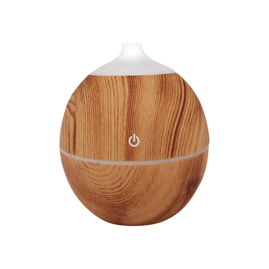 Diffuseur & Humidificateur d'huiles essentielles aspect bois clair-0