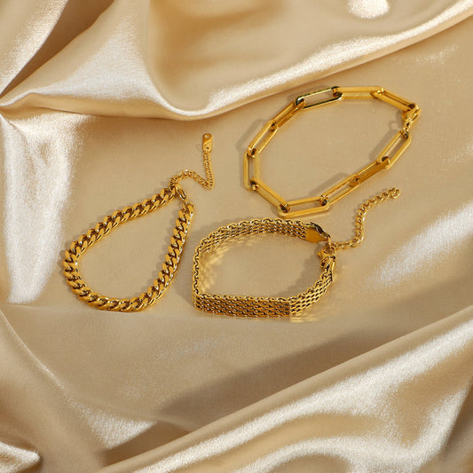 Electroplated Stainless Steel Bracelet