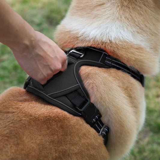 Dog Soft Adjustable Harness Pet Large Dog Walk Out Harness Vest Collar Hand Strap for Small Medium Large Dogs