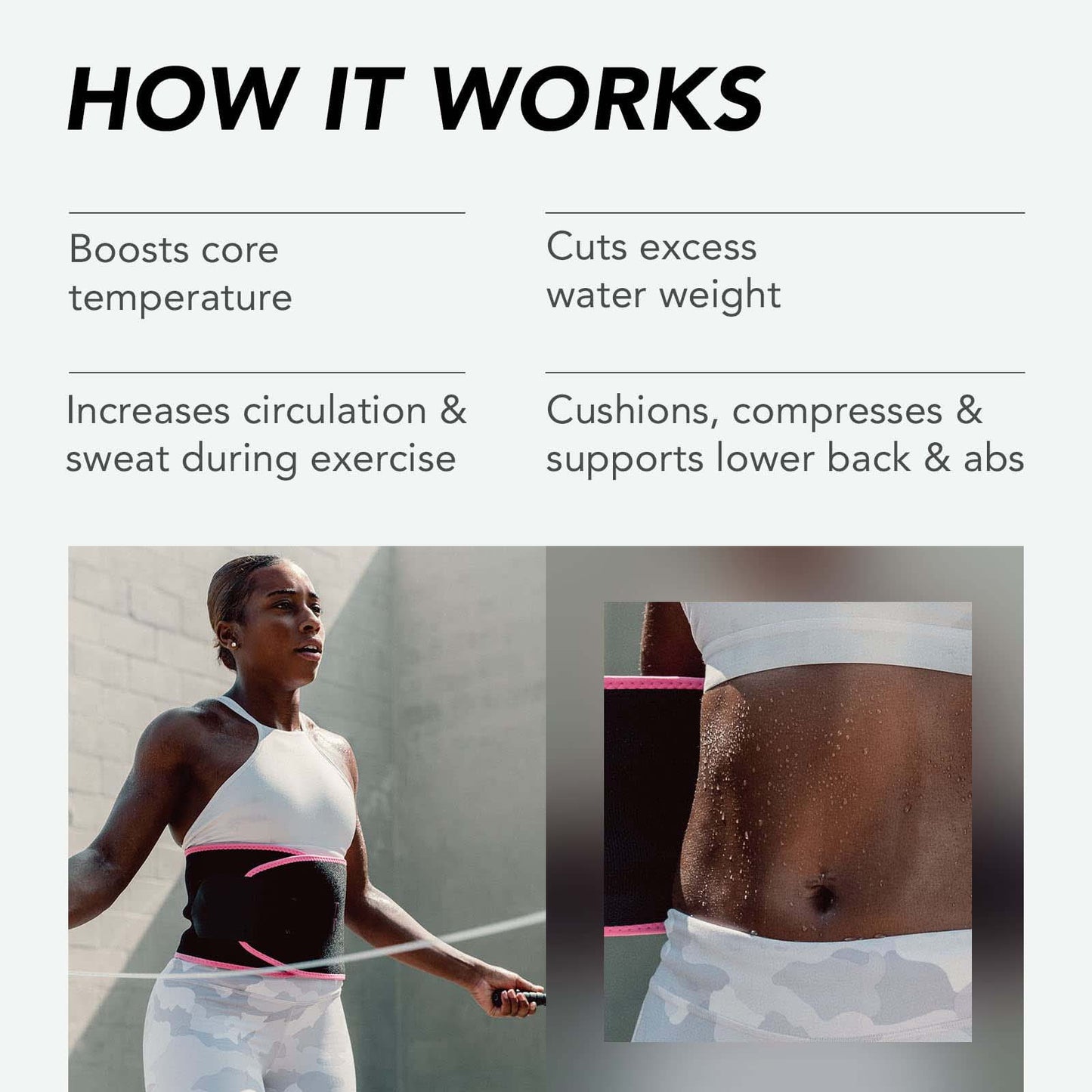 Fitness Sweat Waist Belt